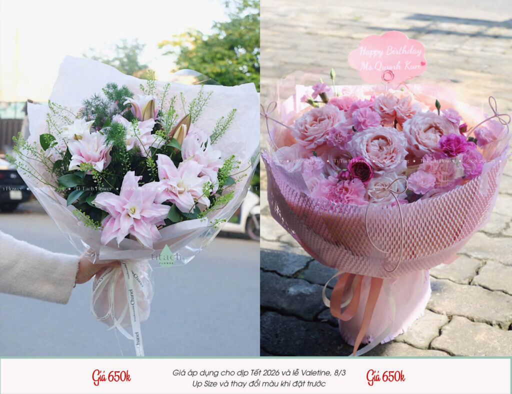 bo hoa hong ngoai mix hien dai